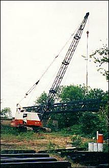 erection crane at work